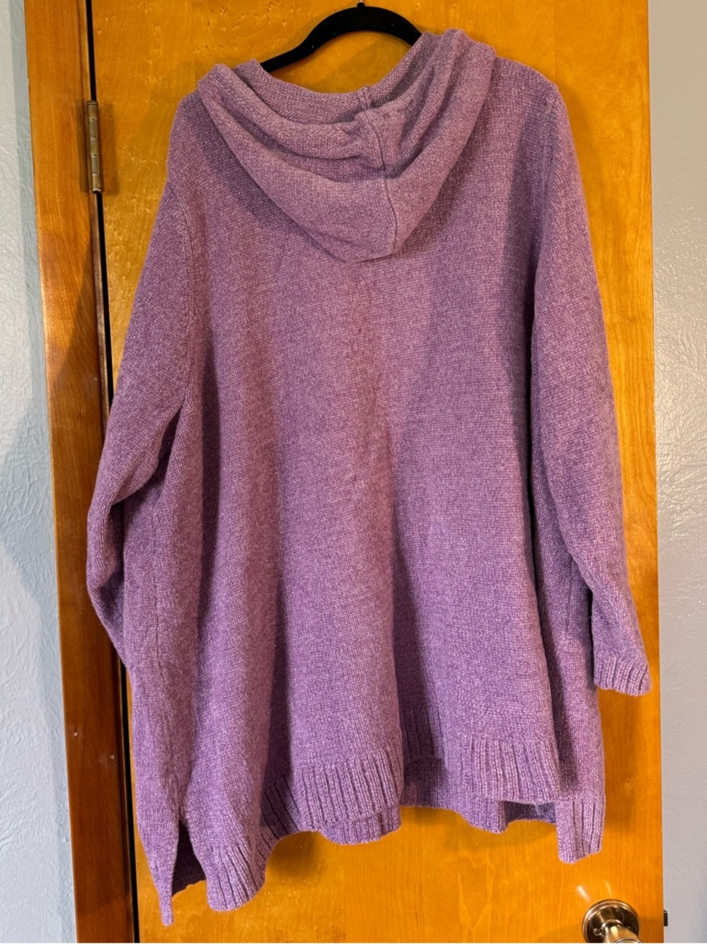 Catherines Lavender Knit Hoodie - Picture 2 of 4